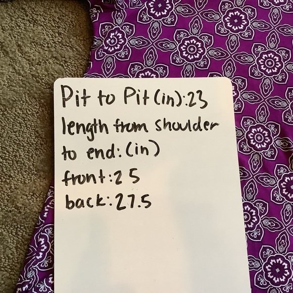 Dana Buchman printed floral blouse- XL - Picture 4 of 4